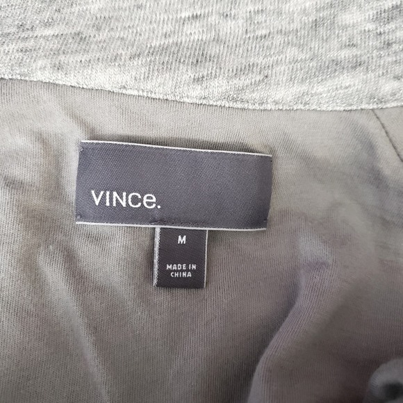 Vince. Raglan Heather Gray Full Zip Track Jacket Size Medium Men's - Picture 7 of 8